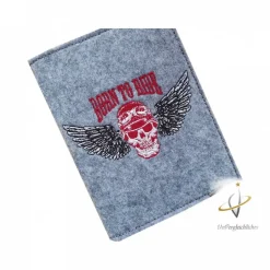 KFZ Etui Motorrad Totenkopf Kennzeichen Zulassungsbescheinigung Hülle