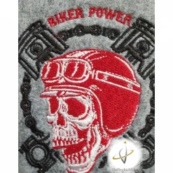 KFZ Etui Motorrad Totenkopf Kennzeichen Zulassungsbescheinigung Hülle