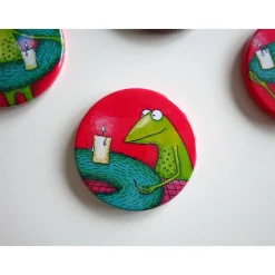 Kühlschrankadvent - 4 Magnete zur Adventszeit, Button Magnete, Adventkalender, Adventkranz, Weihnachten, Advent Magnete