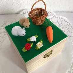 Kinder Geldgeschenk Ostern Junge Mädchen verpacken Gutschein Geld verschenken Osterhasen Holzbox Mann Frau