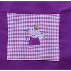 Kinder- oder Bastelschürze mit süßem Stickmotiv – handmade & verstellbar