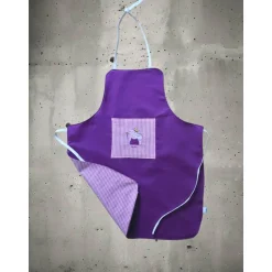 Kinder- oder Bastelschürze mit süßem Stickmotiv – handmade & verstellbar