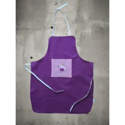 Kinder- oder Bastelschürze mit süßem Stickmotiv – handmade & verstellbar