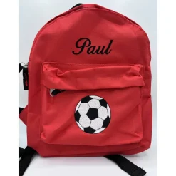 Kinder Rucksack + Motiv Fußball ( Nr. 35 ) + Name