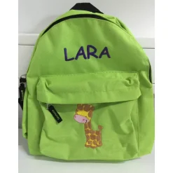 Kinder Rucksack + Motiv Giraffe ( #116 ) + Name