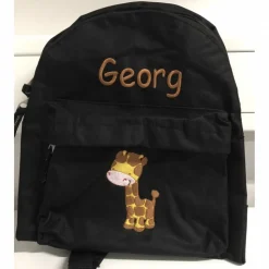 Kinder Rucksack + Motiv Giraffe ( #116 ) + Name