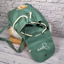 Kinder Rucksack mit Fuchs-Motiv & Namen bestickt I Kita Tasche personalisiert I 5 Farben I Kindergartenrucksack