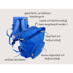 Kinder Rucksack mit Namen Fußball Junge Kinderrucksack personalisiert Geschenk Kindergarten Kita Start