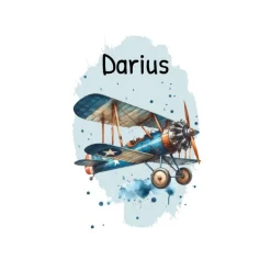 Kinder Rucksack mit Namen Flugzeug Junge Kinderrucksack personalisiert Geschenk Kindergarten Kita Start