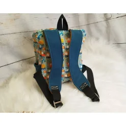 Kindergarten Rucksack Baustelle grün – Individuell, Softshell, 2 Größen, Kita