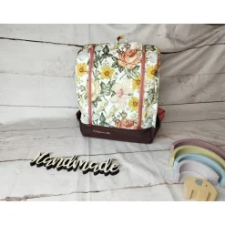 Kindergarten Rucksack Blumen retro – Individuell, Softshell, 2 Größen, Kita