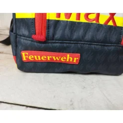 Kindergarten Rucksack Feuerwehr mit Stickerei innen – Individuell, Softshell, 2 Größen, Kita