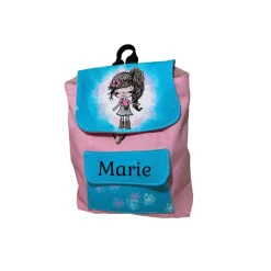 Kindergarten Rucksack girl rosa - mit oder ohne Namen - mit Wunschnamen Kinderrucksack - Tasche für Mädchen