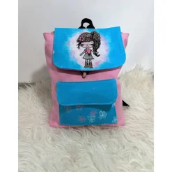 Kindergarten Rucksack girl rosa - mit oder ohne Namen - mit Wunschnamen Kinderrucksack - Tasche für Mädchen
