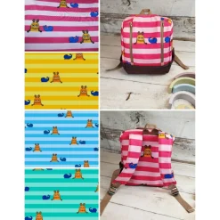 Kindergarten Rucksack, Kita Tasche, Maus, 4 Farben, 2 Größen, Softshell, personalisierbar