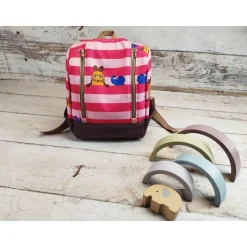 Kindergarten Rucksack, Kita Tasche, Maus, 4 Farben, 2 Größen, Softshell, personalisierbar