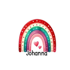 Kindergarten Rucksack mit Namen Regenbogen Mädchen Kinderrucksack personalisiert Geschenk Kindergarten Kita Start