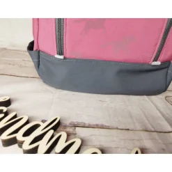 Kindergarten Rucksack Pferde Reflektor mit Stickerei innen – Individuell, Softshell, 2 Größen, Kita