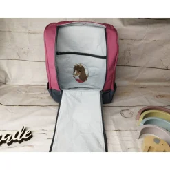 Kindergarten Rucksack Pferde Reflektor mit Stickerei innen – Individuell, Softshell, 2 Größen, Kita