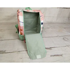 Kindergarten Rucksack Rosenrehe mint– Individuell, Softshell, 2 Größen, Kita