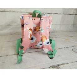 Kindergarten Rucksack Rosenrehe mint– Individuell, Softshell, 2 Größen, Kita