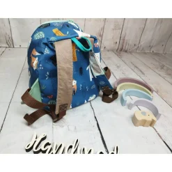Kindergarten Rucksack Waldtiere petrol– Softshell, Kita
