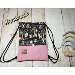 Kindergarten Turnbeutel forest friends– Softshell, 3 Größen, personalisierbar