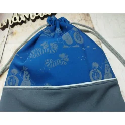 Kindergarten Turnbeutel Maulwurf Pauli Reflektor– Softshell, 3 Größen, personalisierbar