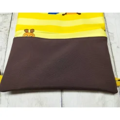 Kindergarten Turnbeutel Sendung mit der Maus gelb – Softshell, 3 Größen, personalisierbar