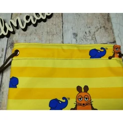 Kindergarten Turnbeutel Sendung mit der Maus gelb – Softshell, 3 Größen, personalisierbar