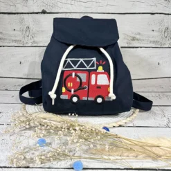 Kindergartenrucksack Feuerwehrauto Feuerwehr Kindergarten personalisiert individuelles Geschenk