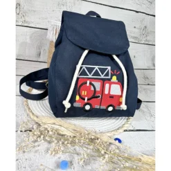 Kindergartenrucksack Feuerwehrauto Feuerwehr Kindergarten personalisiert individuelles Geschenk
