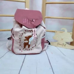 Kindergartenrucksack für Kinder im Alter von 2-6Jahren, Farbe frei wählbar, Wunschmotiv, Name inkl, Brustgurt optional