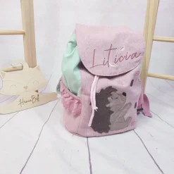 Kindergartenrucksack für Kinder im Alter von 2-6Jahren, Farbe frei wählbar, Wunschmotiv, Name inkl, Brustgurt optional