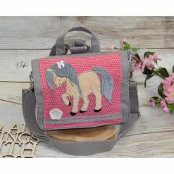Kindergartenrucksack, Kindergartentasche, Pferd, Stickdatei, personalisierbar, Geschenk, Rucksack, Tasche, individuell