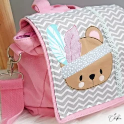 Kindergartenrucksack, Kindergartentasche, Bär, Stickdatei, personalisierbar, Geschenk, Rucksack, Tasche, individuell