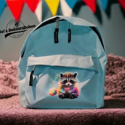 Kindergartenrucksack Kinderrucksack Waschbär