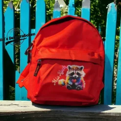 Kindergartenrucksack Kinderrucksack Waschbär