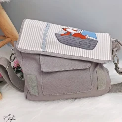 Kindergartenrucksack, Kindergartentasche, Fuchs, Stickdatei, personalisierbar, Geschenk, Rucksack, Tasche, individuell