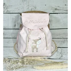 Kindergartenrucksack Mädchen Reh Kindergarten personalisierbar individuelles Geschenk