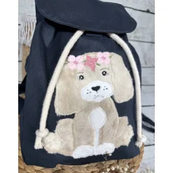 Kindergartenrucksack Mädchen Hund Welpe Kindergarten personalisiert individuelles Geschenk