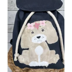 Kindergartenrucksack Mädchen Hund Welpe Kindergarten personalisiert individuelles Geschenk