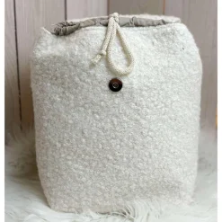 Kindergartenrucksack personalisiert – Boucle Kinderrucksack mit Regenbogenmotiv für Mädchen & Jungen – Kita Rucksack als Geschenk