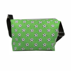 Kindergartentasche Fußball grün schwarz – Kindertasche Geschenk Jungen Mädchen Sport