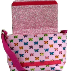 Kindergartentasche Tasche Schmetterlinge rosa pink Blümchen Umhängetasche Schultertasche Kinder