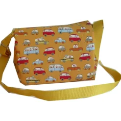 Kindergartentasche Tasche Fahrzeuge Autos gelb weiß Geschenkidee Kinder Sohn Tochter