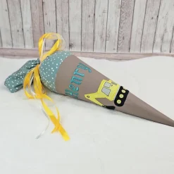 Kindergartentüte | Geschwistertüte | Bagger | Kindergartenstart | 5. Klasse-Schultüte | Kissen | Trosttüte | individuell