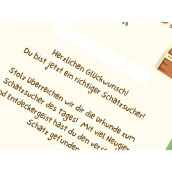 Kindergeburtstag Mitgebsel: Schatzsuche Urkunde A4 – Perfekte Belohnung für kleine Entdecker