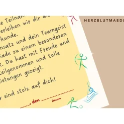 Kinderolympiade Urkunde - Perfektes Mitgebsel oder Auszeichnung für die Kinderparty |Kinderolympiade Spiele