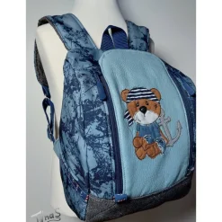Kinderrucksack für Kindergarten oder Musikbox, im maritimen Look, Personalisierung möglich